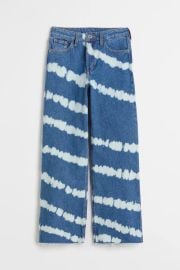 Wide High Jeans - Denim bluetie-dye - Kids HampM US at H&M